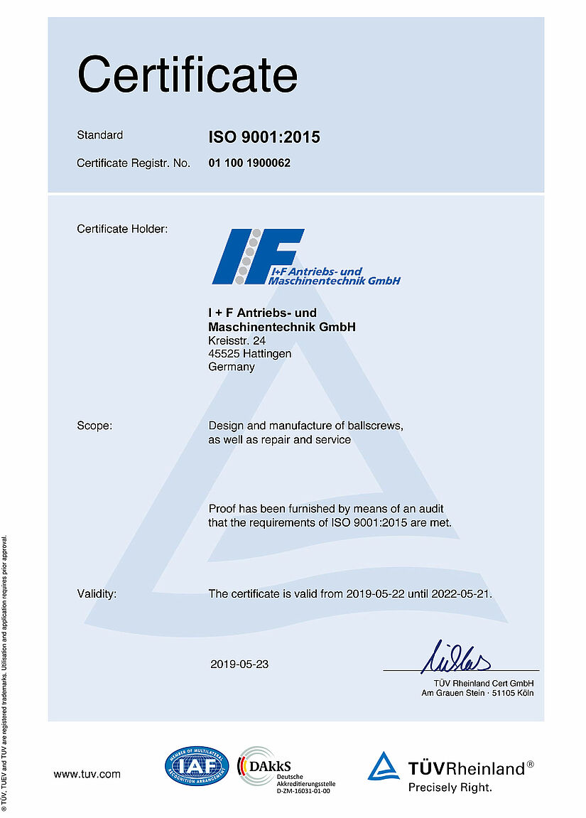 ISO 9001 Certificate ISO 9001 Certificate
