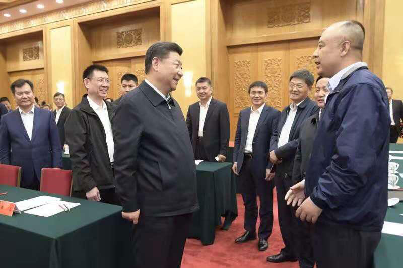 Wirtschaftstreffen beim Präsidenten Xi Jinping